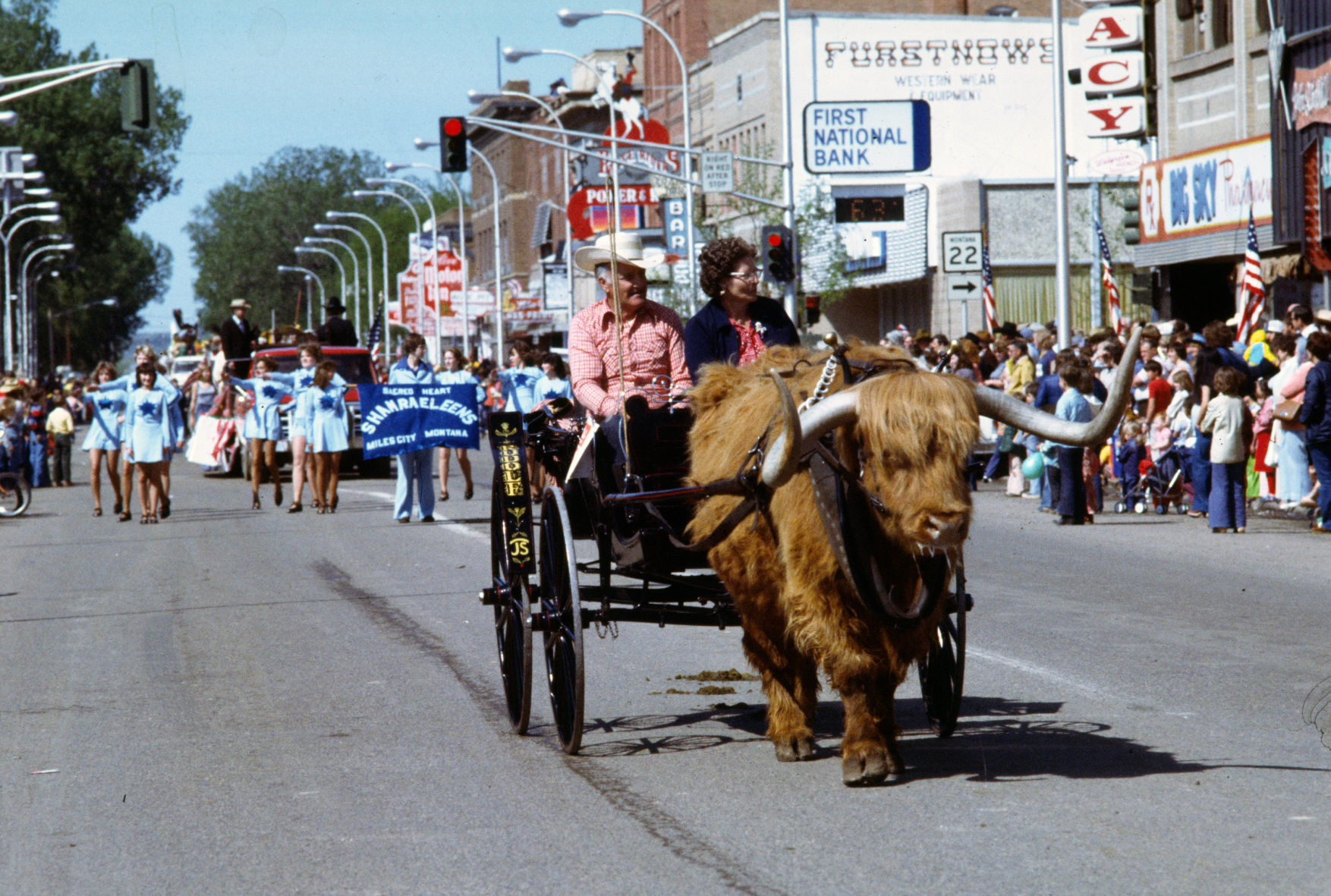 Miles City Bucking Horse Sale parade, 1978